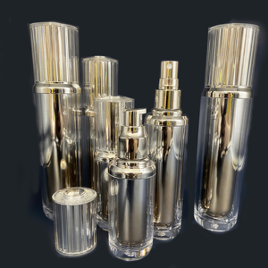 Gradient Gold Serum Pump Bottle Set