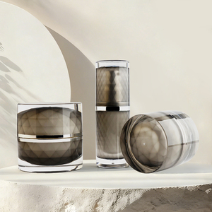 Acrylic Bottle & Cream Jar Classic Set